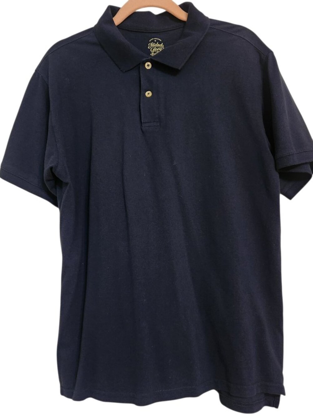 Faded Glory Navy Blue Polo Shirt Size XXL (18H)